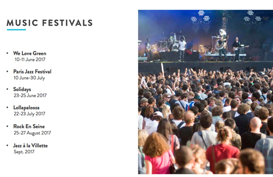 Los mejores festivales musicales de Paris en 2017